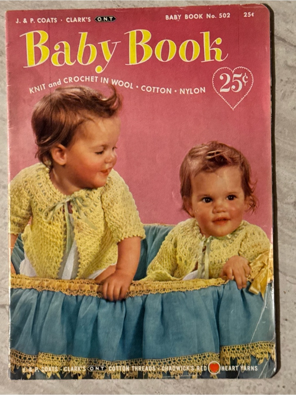 1952 Baby Book Crochet & Knit Patterns Baby Clothes Vintage Booklet